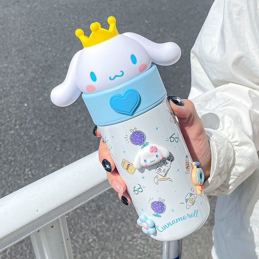 350ML Sanrio Cinnamoroll Anime Kuromi Melody Thermos Mug\Water Bottle